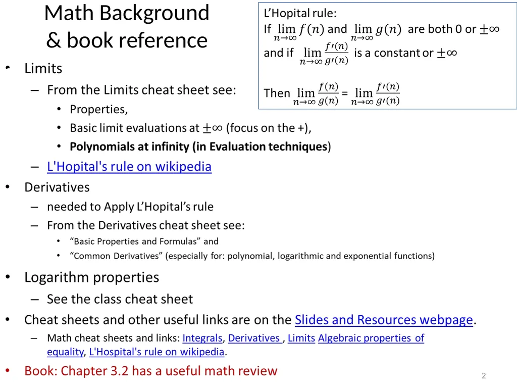 Growth of functions CSE 3318 – Algorithms and Data - slide 2 of 28