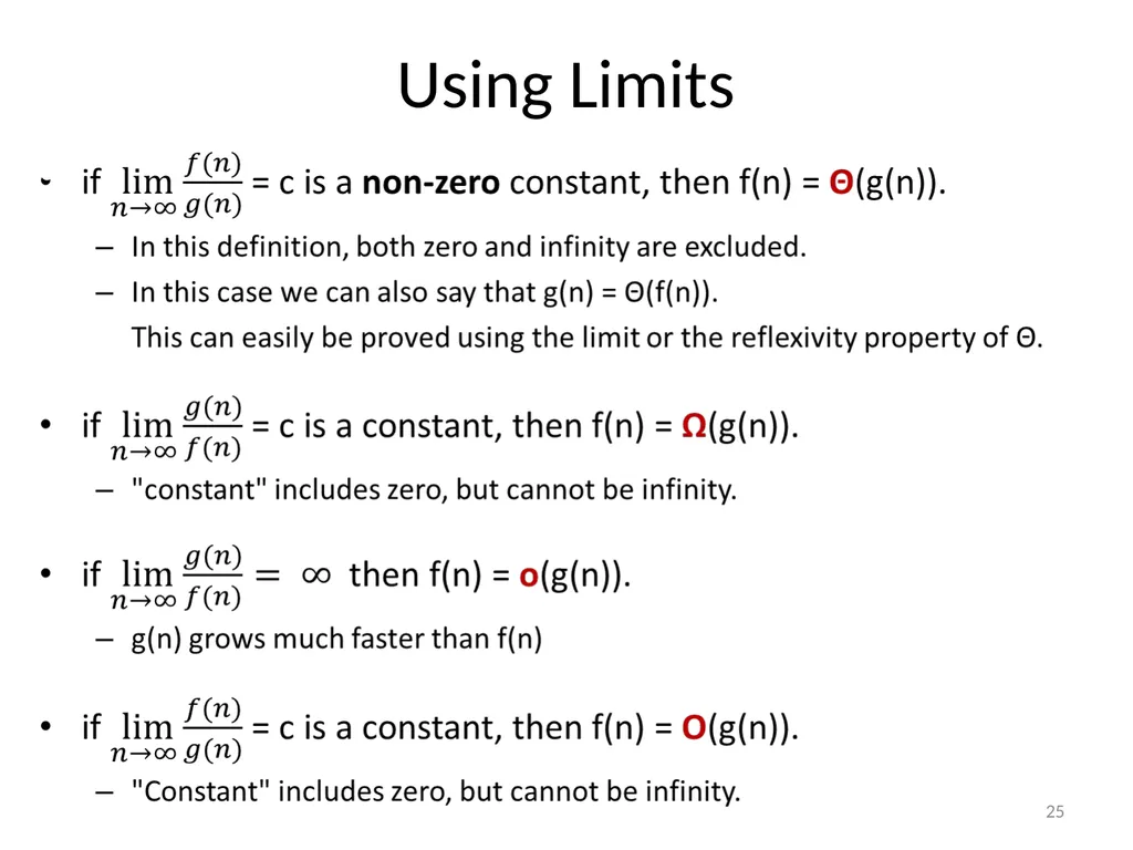 Growth of functions CSE 3318 – Algorithms and Data - slide 25 of 28