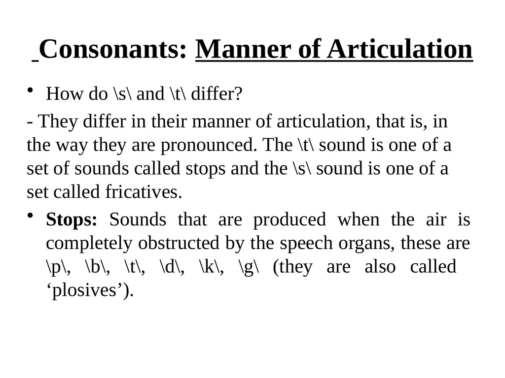 Chapter three The sounds of language (Phonetics) - slide 16 of 33