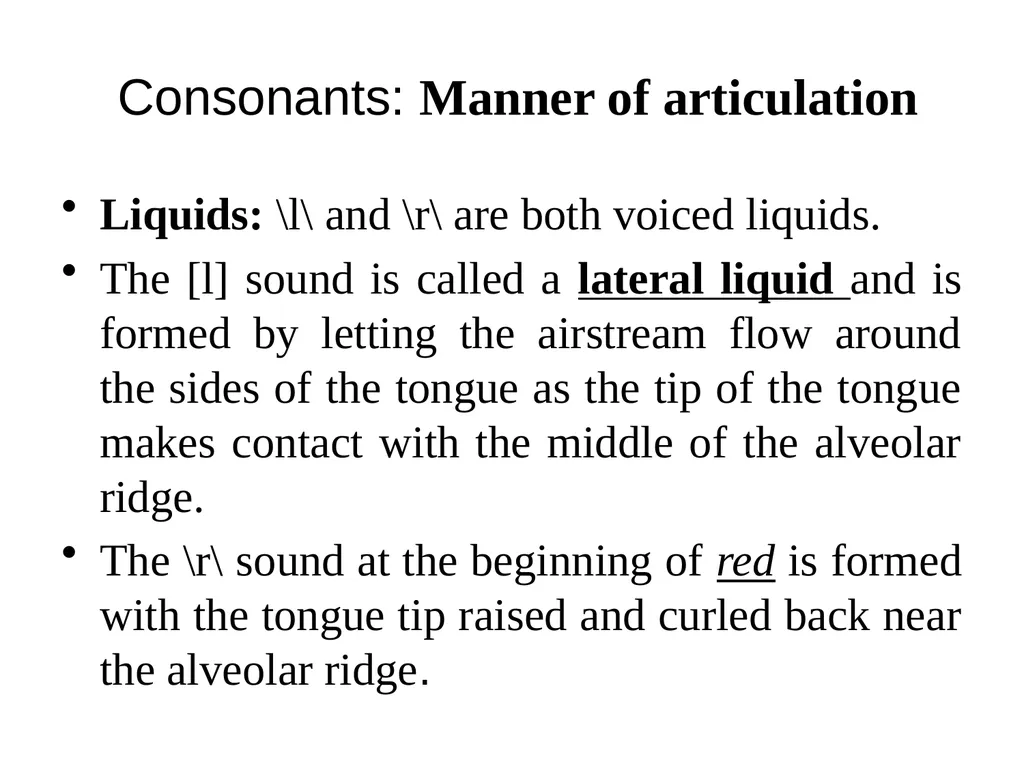 Chapter three The sounds of language (Phonetics) - slide 19 of 33
