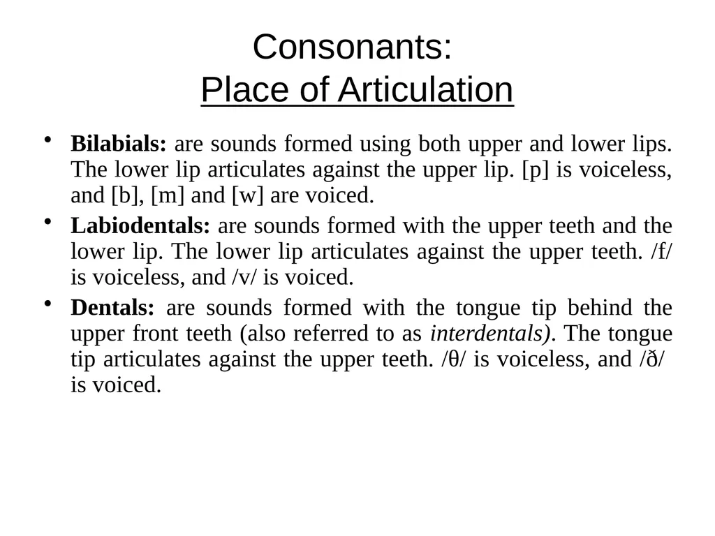 Chapter three The sounds of language (Phonetics) - slide 10 of 33