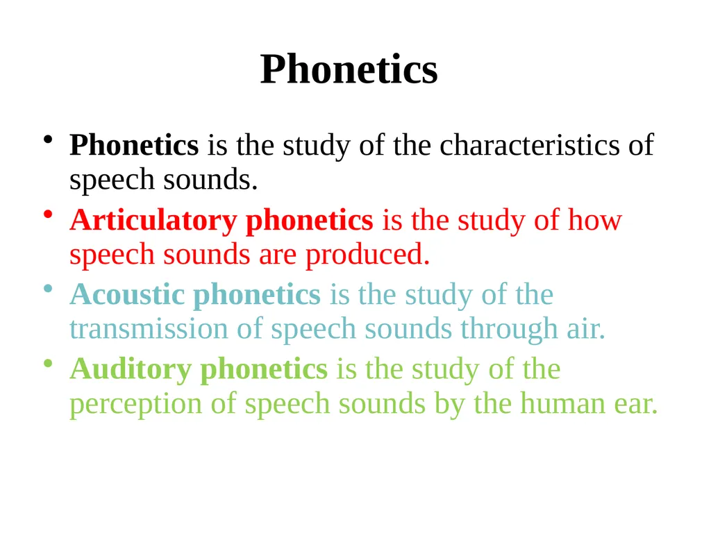 Chapter three The sounds of language (Phonetics) - slide 3 of 33