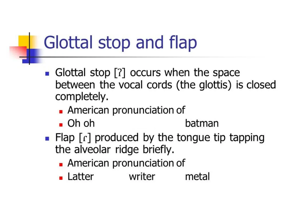 Chapter three The sounds of language (Phonetics) - slide 21 of 33