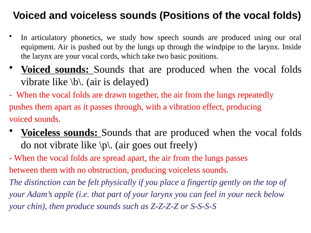 Chapter three The sounds of language (Phonetics) - slide 7 of 33