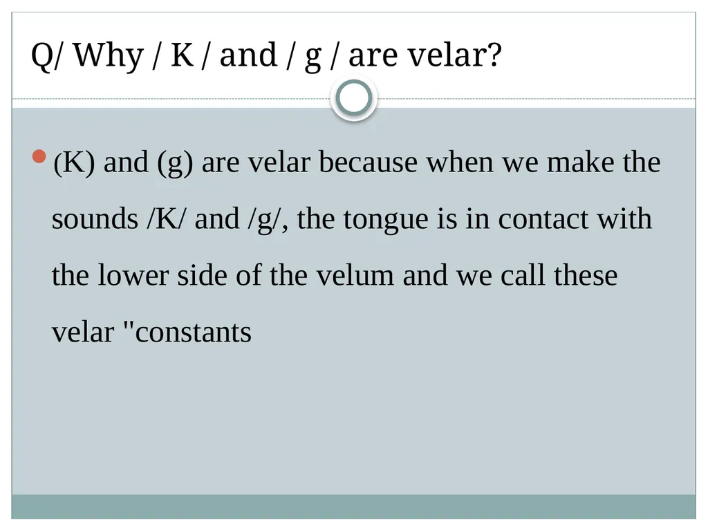 Phonetics&phonology :Second year (Lecture Two) - slide 5 of 13