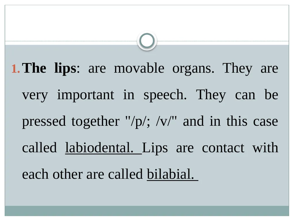 Phonetics&phonology :Second year (Lecture Two) - slide 9 of 13