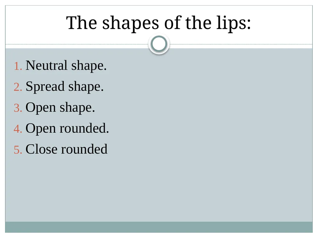 Phonetics&phonology :Second year (Lecture Two) - slide 10 of 13