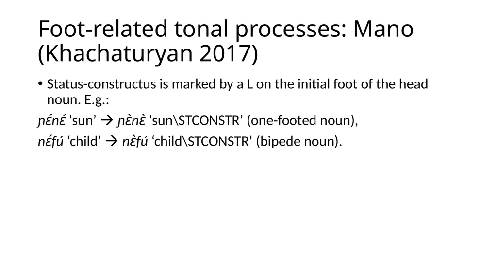 Prosodic foot: what is it and how is it relevant - slide 14 of 20