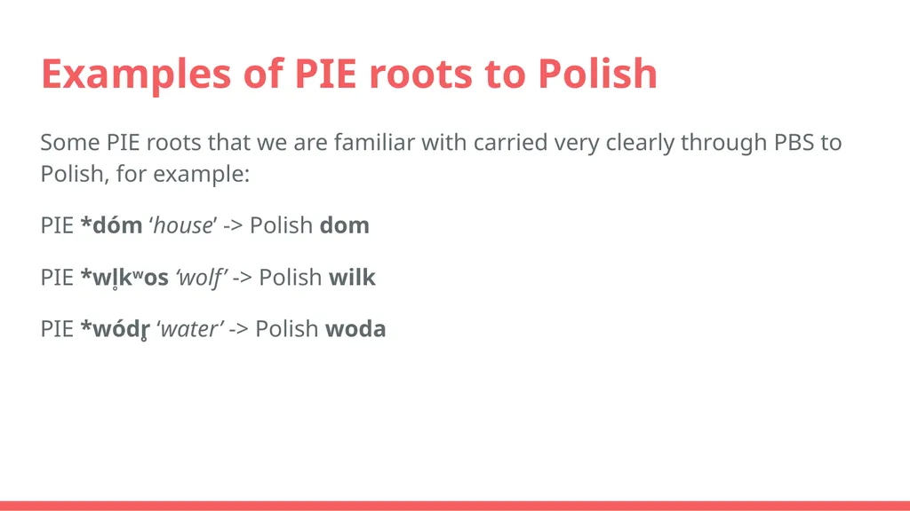 The Polish language and PIE Diacritics, - slide 8 of 13