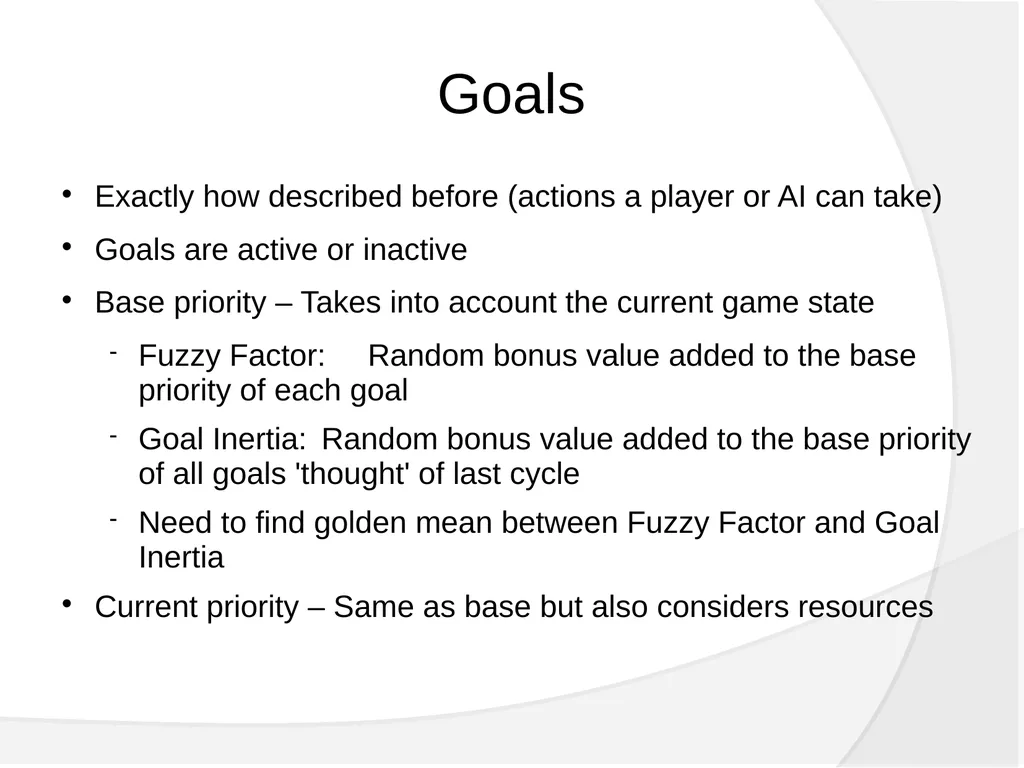 Achieving Gaming Goals What we will cover. - slide 13 of 36
