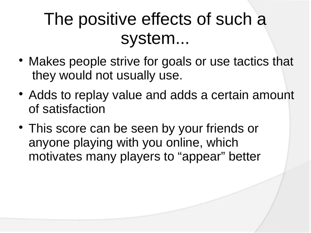 Achieving Gaming Goals What we will cover. - slide 30 of 36