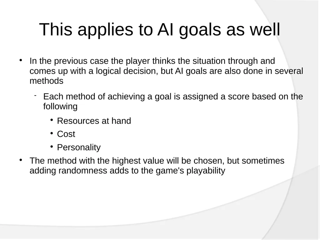 Achieving Gaming Goals What we will cover. - slide 9 of 36