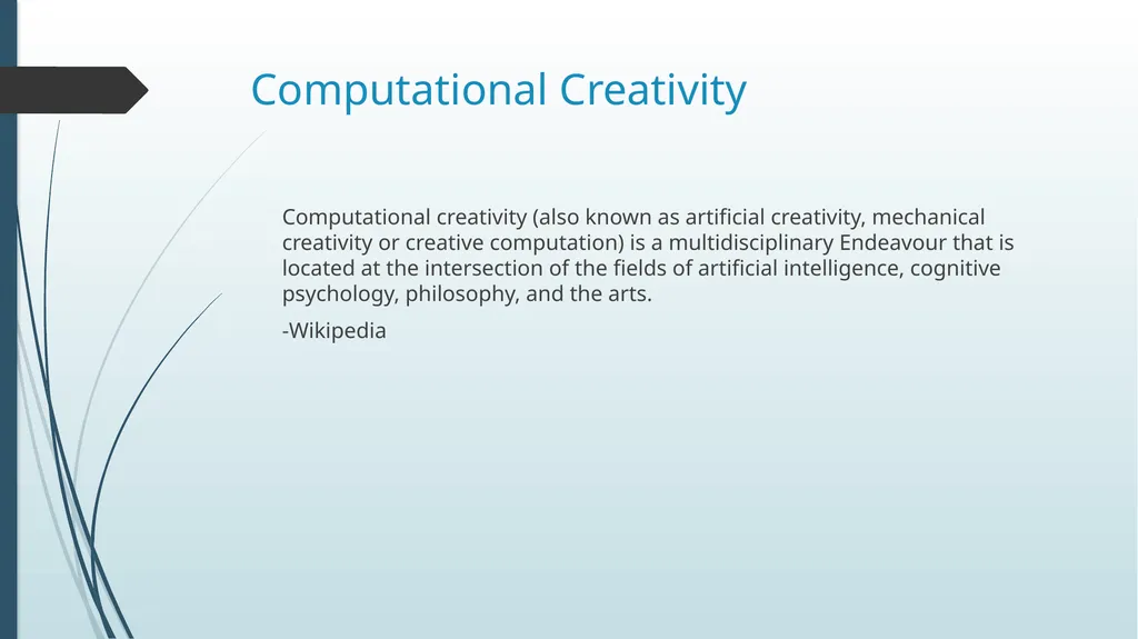 Creativity and artificial creativity By, Biplab Ch - slide 7 of 45