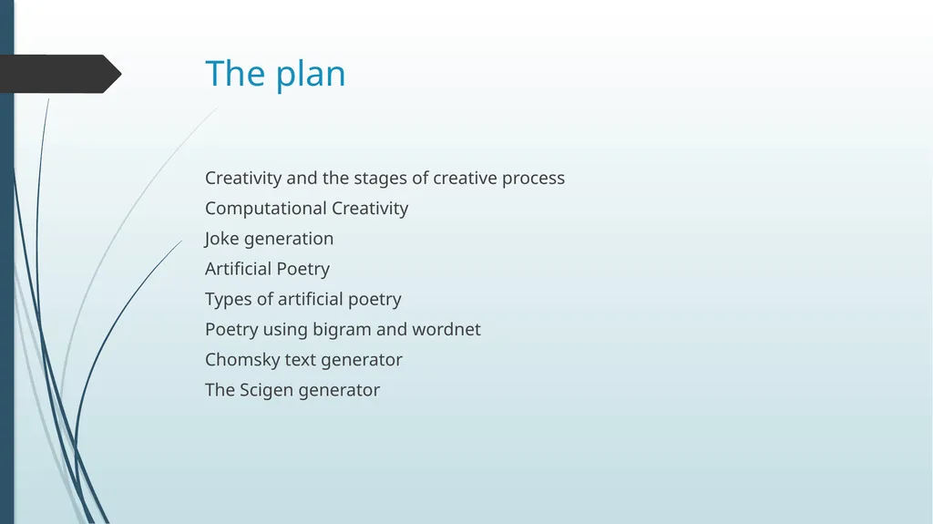 Creativity and artificial creativity By, Biplab Ch - slide 2 of 45