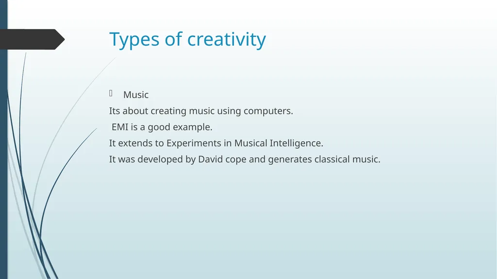 Creativity and artificial creativity By, Biplab Ch - slide 9 of 45