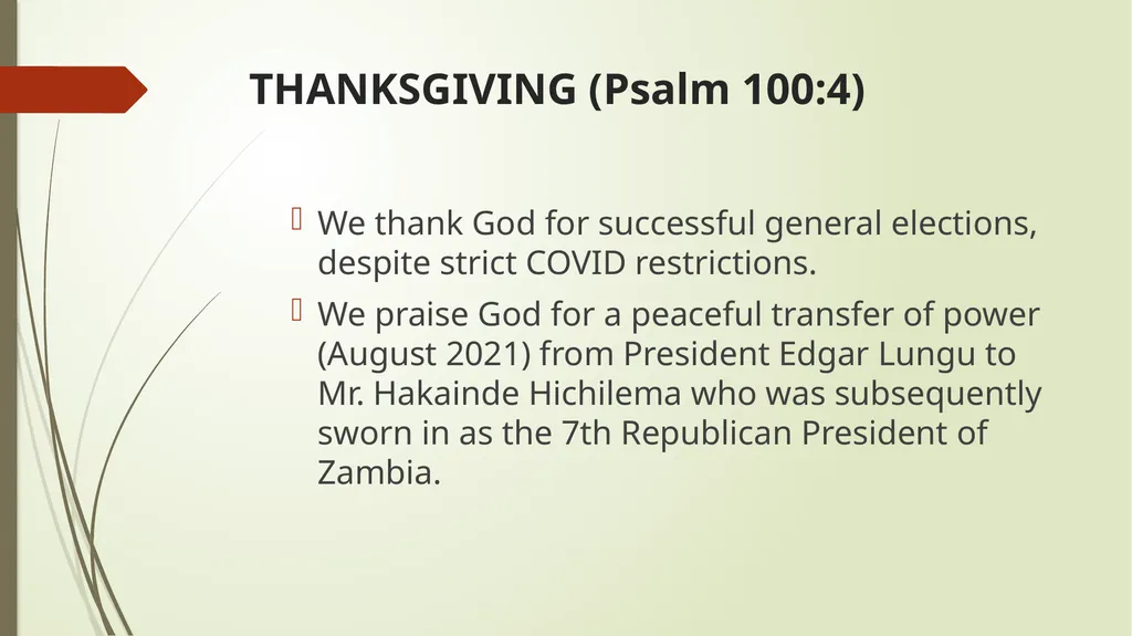 AFReG Prayer Connection Focus on Zambia Prayer - slide 3 of 27