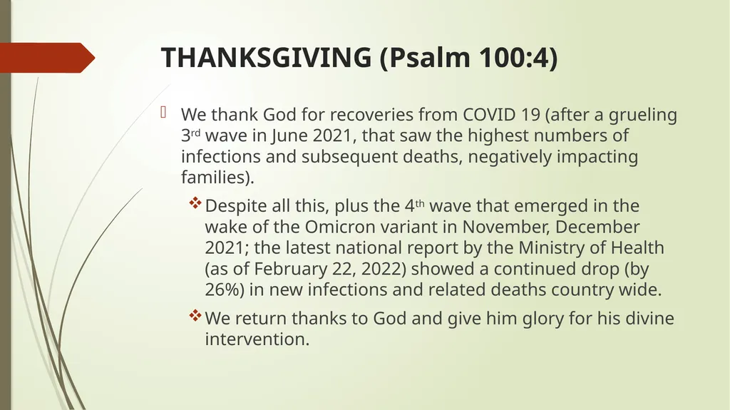 AFReG Prayer Connection Focus on Zambia Prayer - slide 4 of 27