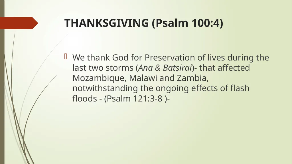 AFReG Prayer Connection Focus on Zambia Prayer - slide 5 of 27