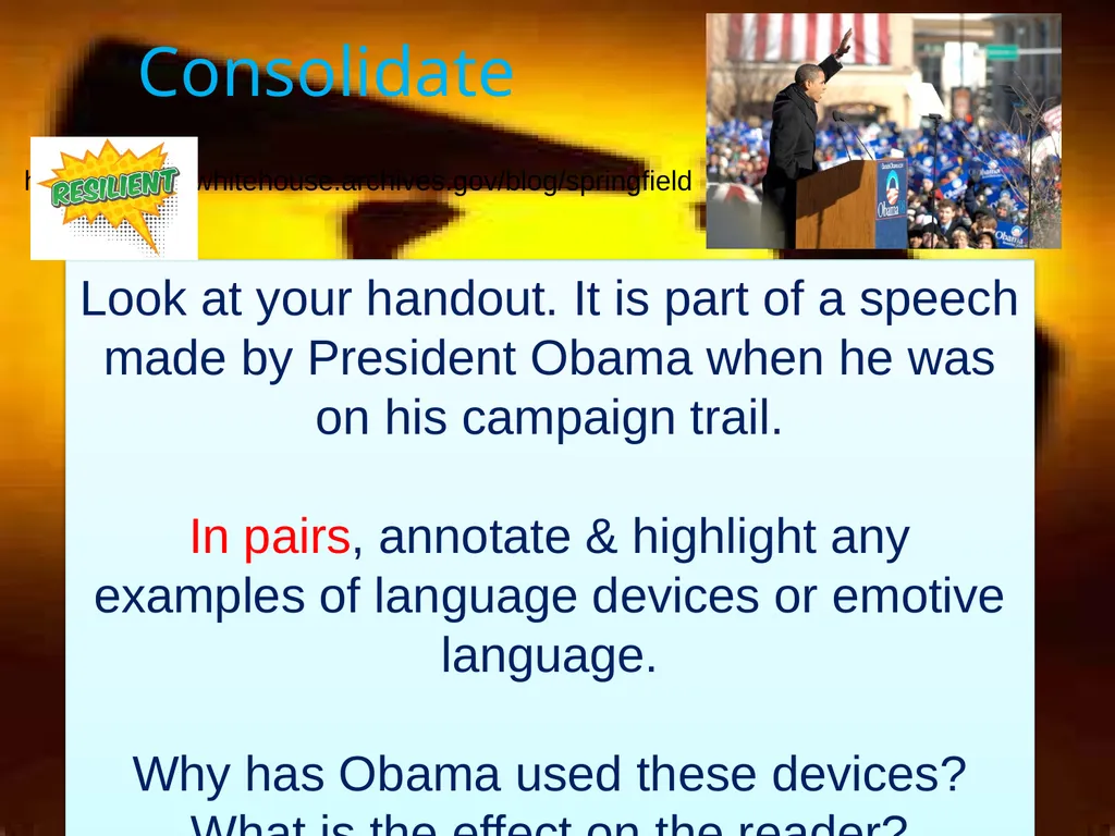 Speeches and Powerful Devices Communicating and - slide 22 of 28