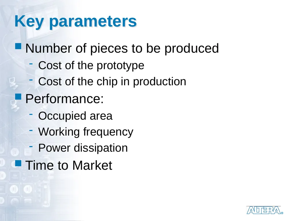 Dedicated logic circuits Technological solutions - slide 3 of 20