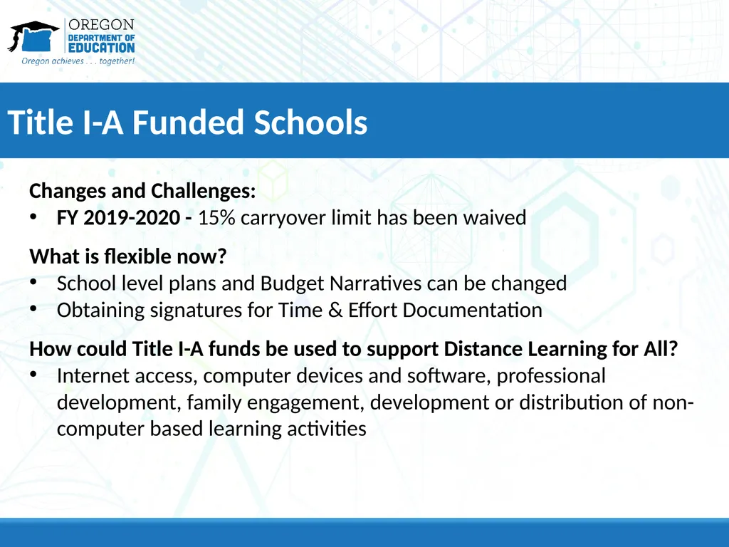 COVID-19 Update: Federal Programs Ensuring Care, - slide 19 of 38