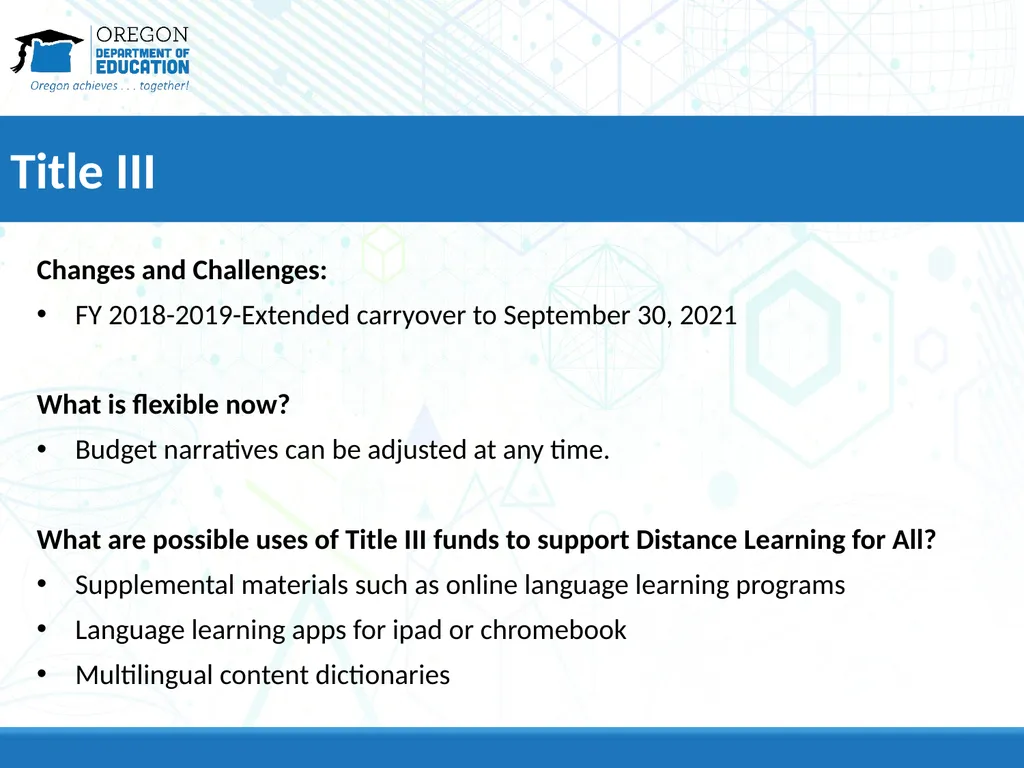 COVID-19 Update: Federal Programs Ensuring Care, - slide 23 of 38