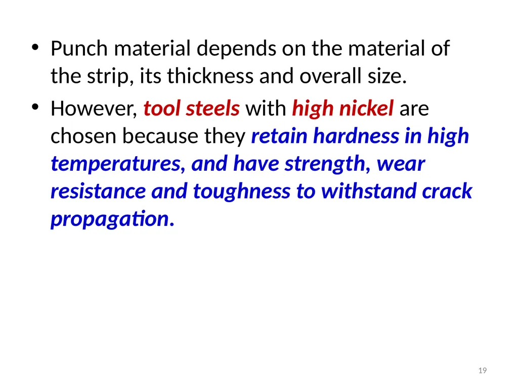 Introduction to Presses ‘Press Tools’ are special - slide 19 of 20