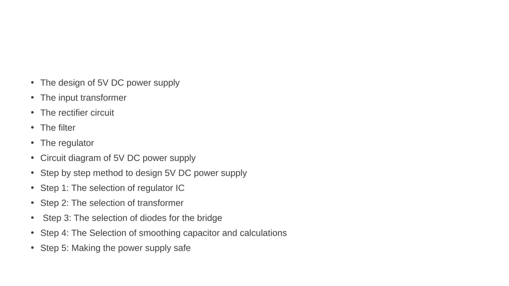 5V power supply using IC 7805. 7805 is a 5V - slide 2 of 20