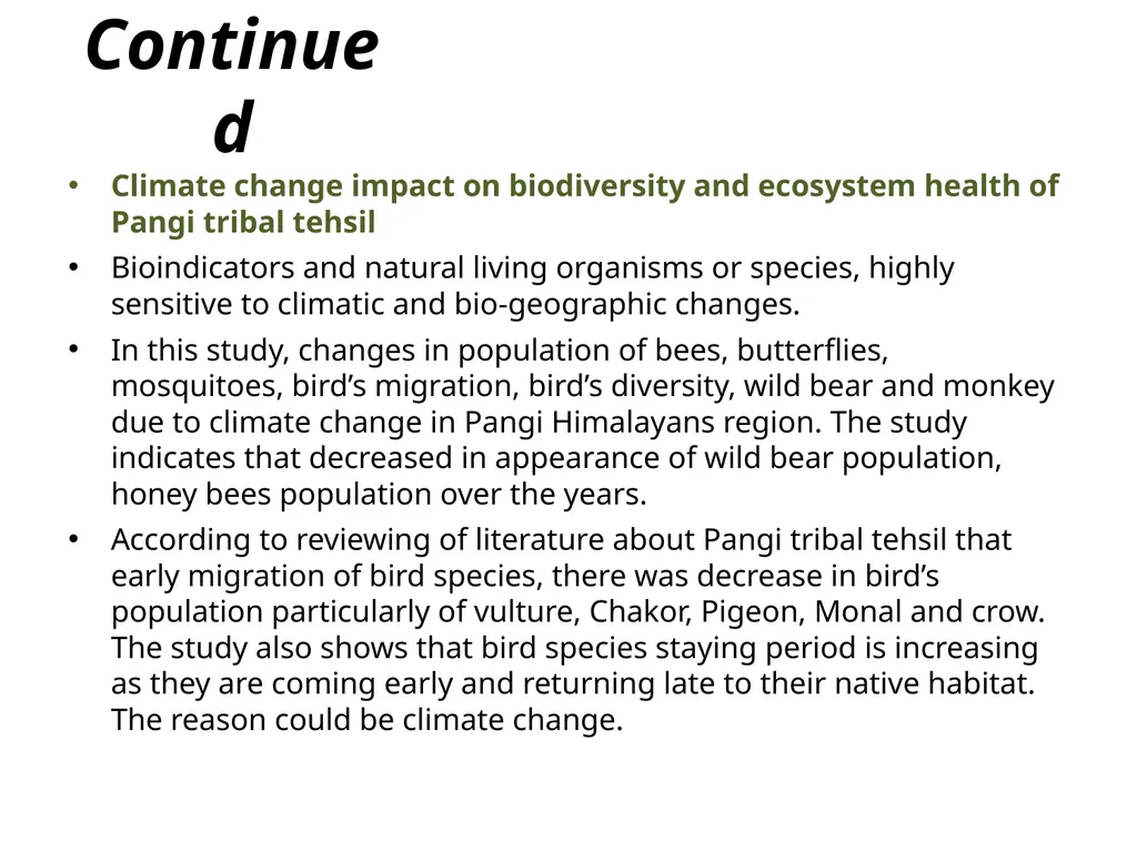 INTRODUCTION Climate change is now affecting every - slide 9 of 13