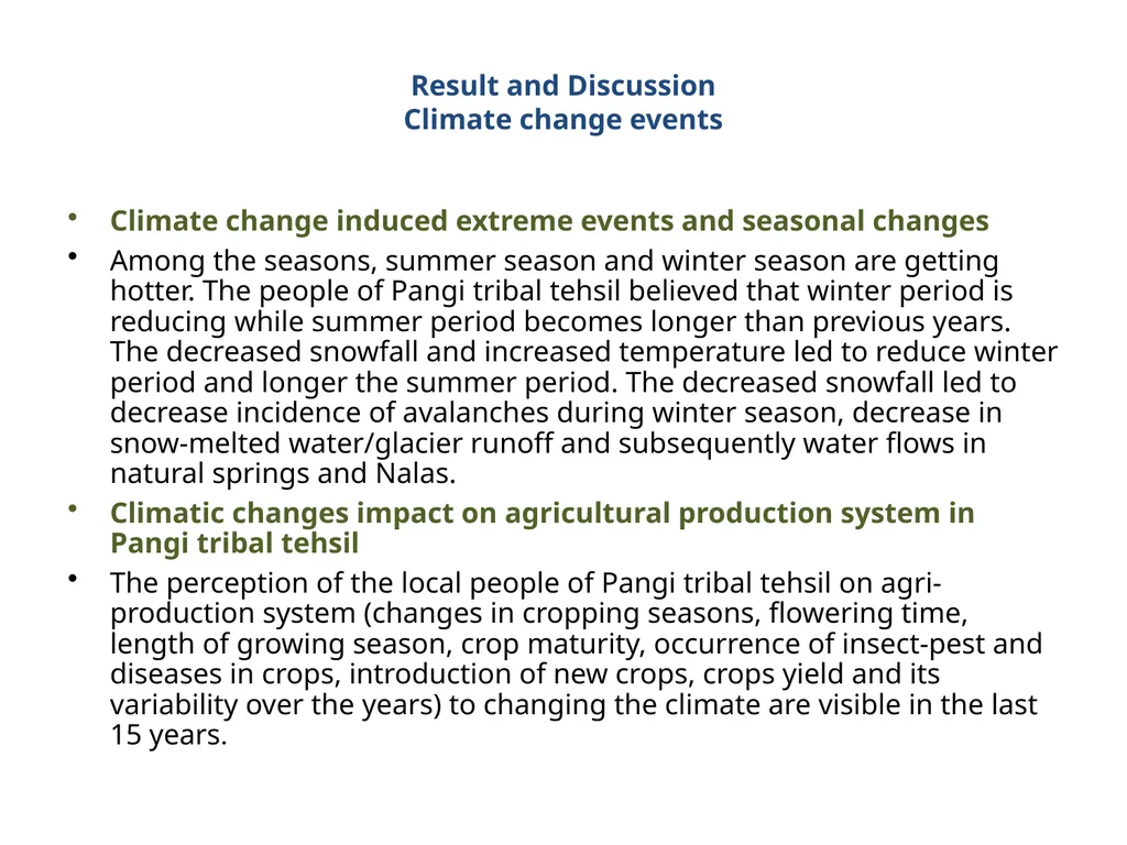 INTRODUCTION Climate change is now affecting every - slide 8 of 13
