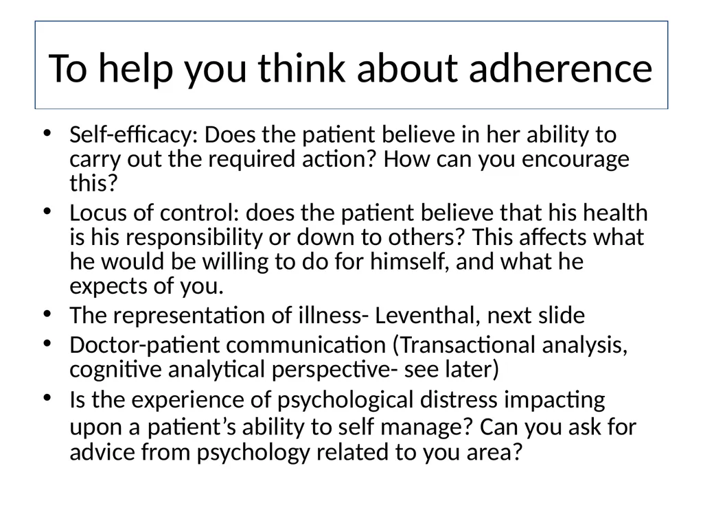 Dealing with challenging patients Communication - slide 18 of 36