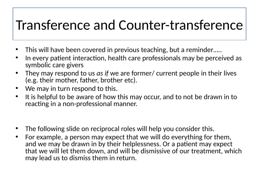 Dealing with challenging patients Communication - slide 35 of 36
