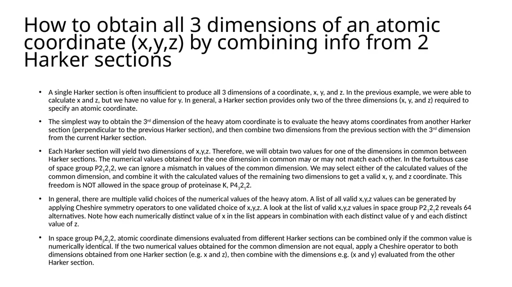 How to determine heavy atom coordinates from a - slide 4 of 5