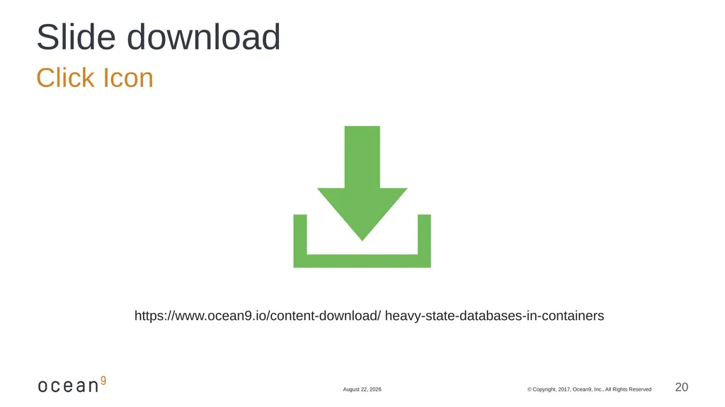 Running Databases in Containers: Overcome the - slide 20 of 21