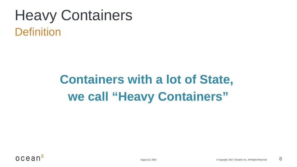 Running Databases in Containers: Overcome the - slide 6 of 21