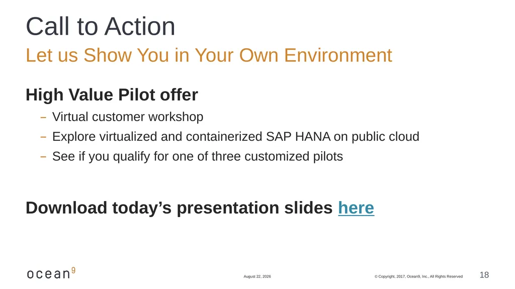 Running Databases in Containers: Overcome the - slide 18 of 21