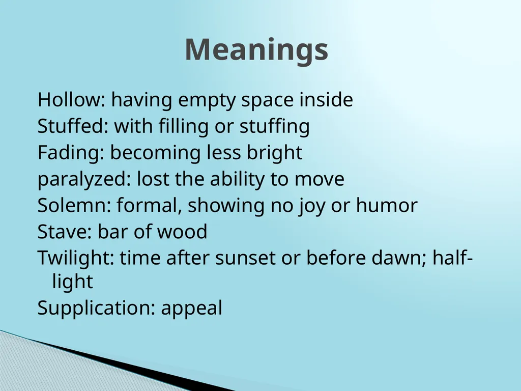 T. S. Eliot: The Hollow Men I We are the - slide 8 of 12