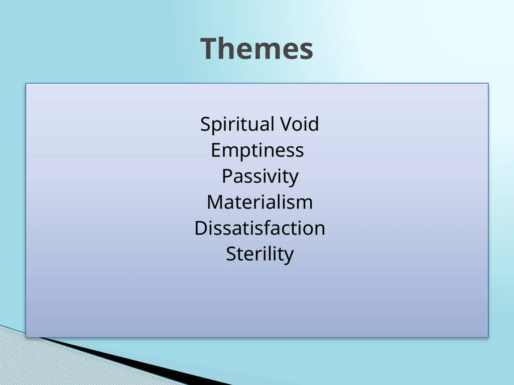 T. S. Eliot: The Hollow Men I We are the - slide 10 of 12
