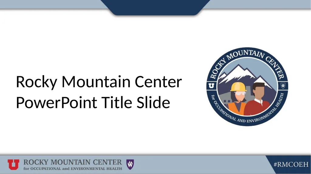 Rocky Mountain Center PowerPoint Title Slide - slide 1 of 5