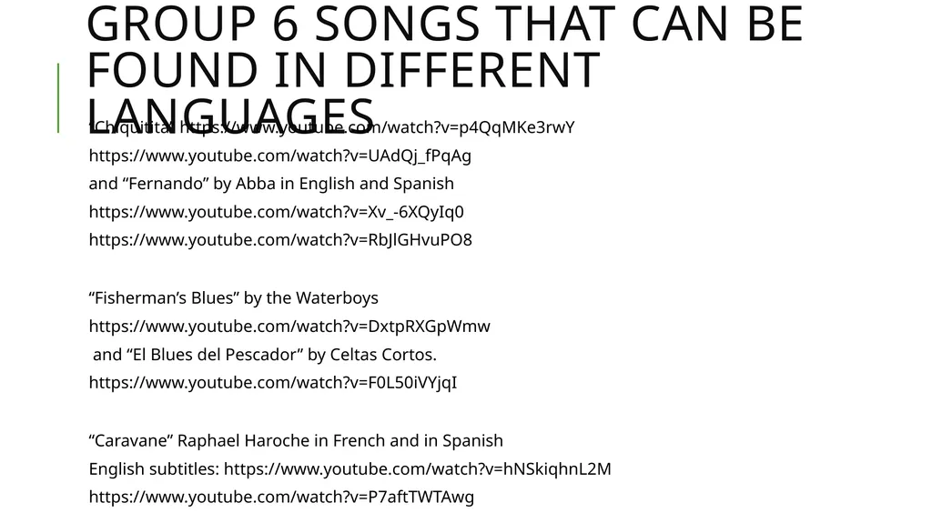 Using Music to Enhance Second Language - slide 15 of 27