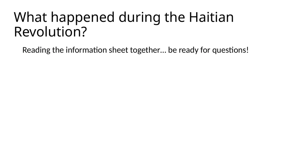 Starter: So far we have learned about the American - slide 4 of 8
