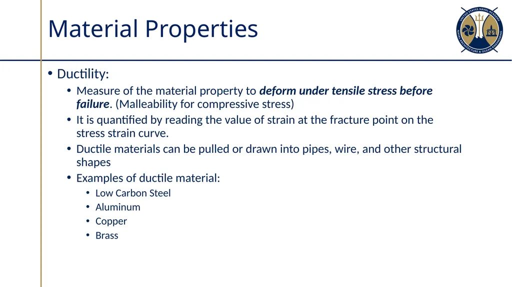 Material Properties and Non-Destructive Testing - slide 6 of 40