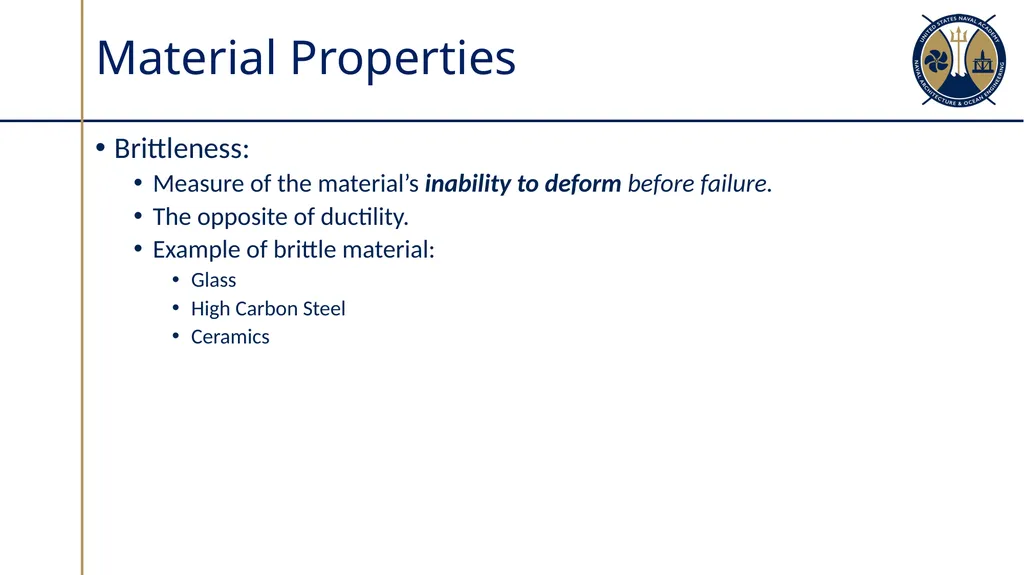 Material Properties and Non-Destructive Testing - slide 7 of 40