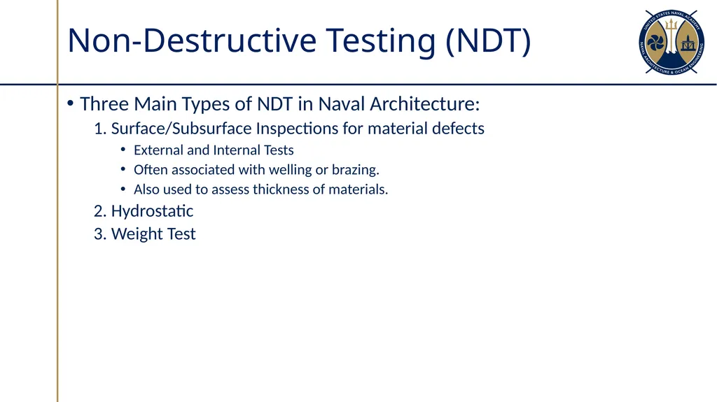 Material Properties and Non-Destructive Testing - slide 23 of 40