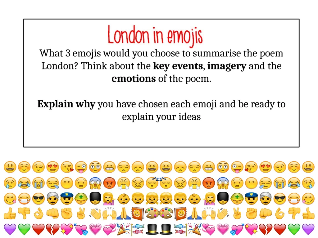 London – William Blake Objectives: To explore the - slide 8 of 8