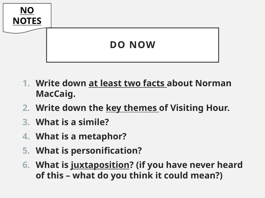 Aunt Julia Norman MacCaig In your groups What do - slide 39 of 52