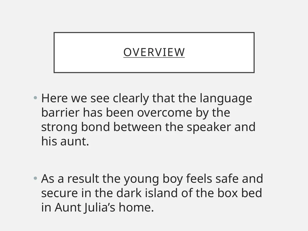 Aunt Julia Norman MacCaig In your groups What do - slide 20 of 52