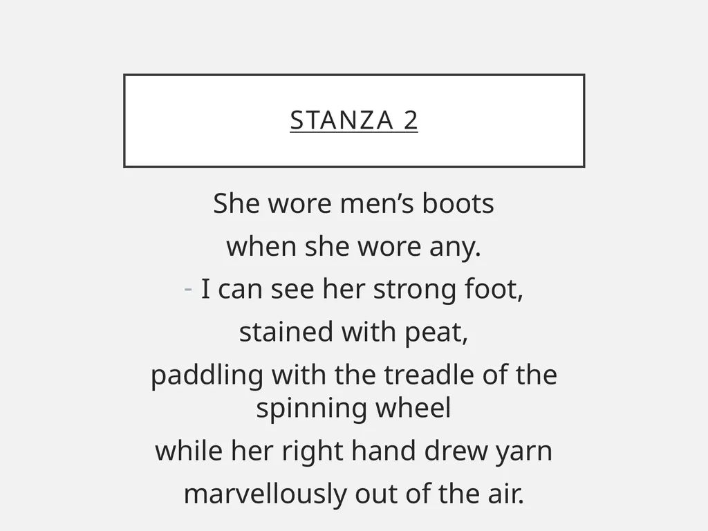 Aunt Julia Norman MacCaig In your groups What do - slide 15 of 52