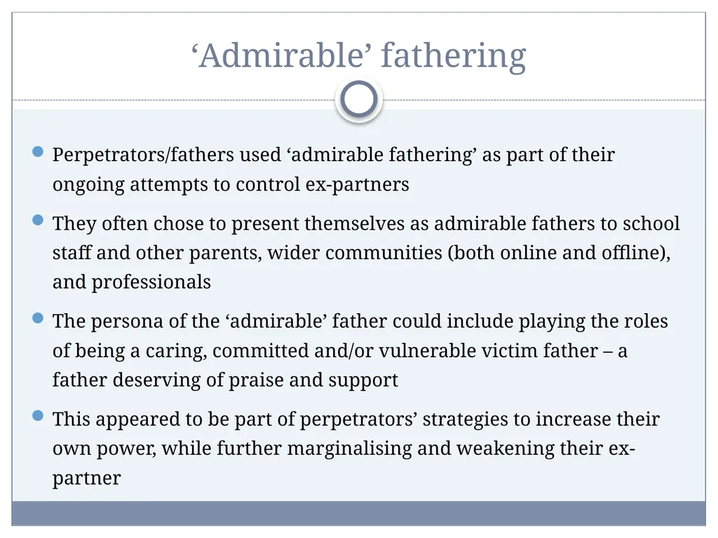 Post-Separation Coercive Control: Impacts on - slide 19 of 34