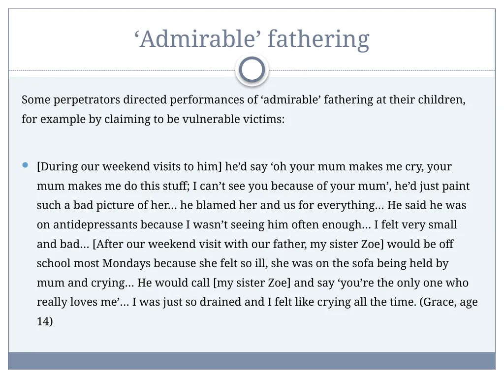 Post-Separation Coercive Control: Impacts on - slide 21 of 34